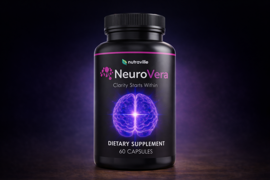 NeuroVera brain support supplement bottle used to explain what NeuroVera is